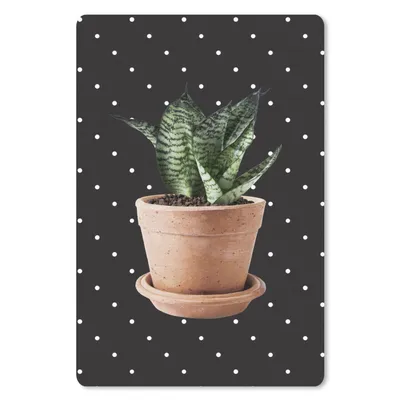 Produktbild von MuchoWow® Mauspad Mousepad Pflanze - Blumentopf - Dots 18x27 cm - Mousepads - Maus Mat - Pad - Mausunterlage