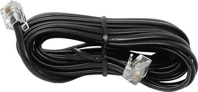 Obrázok produktu pre Kábel telefónny RJ11-RJ11 4m čierny