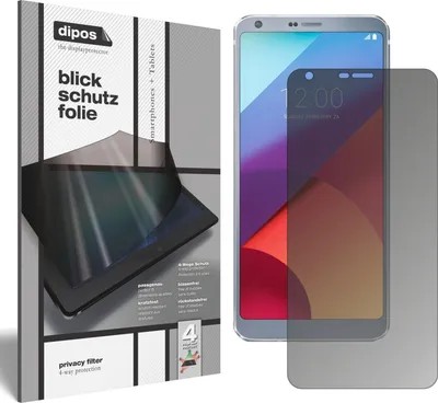 Produktbild von Dipos 1030296823, 14,5 cm (5.7"), Smartphone, Rahmenloser Blickschutzfilter, Antireflexbeschichtung, Privatsphäre