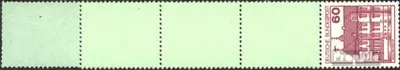 Produktbild von Briefmarken BRD (BR.Deutschland) 1979 Mi 1028A I R Endfünferstreifen (kompl.Ausg.) postfrisch Burgen und Schlösser