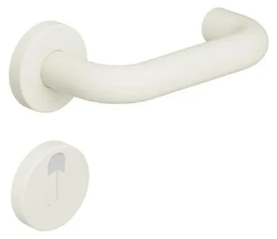 Produktbild von HEWI 111 Rosetten Türdrückergarnitur reinweiß matt (Lochung: WC) Lochung: WC