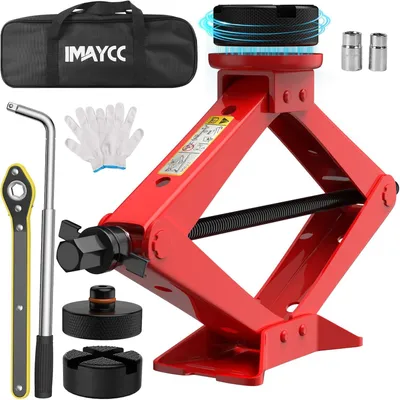 Obrázok produktu pre Hydraulický zdvihák na vozidlá, nosnosť 2,5 tony, s gumovými podložkami, vrátane kľúča na kolesá, vhodný pre SUV a MPV