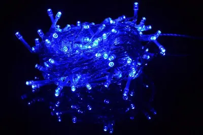 Zdjęcie produktu dla Świąteczny LED łańcuch  - 18 m, 200 LED, niebieski