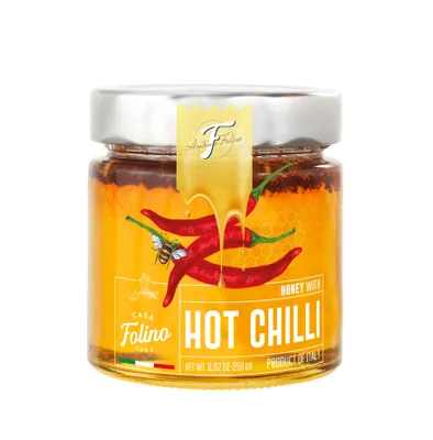 Produktbild von CasaFolino Akazienhonig mit Chili - Italienischer aromatisierter Honig