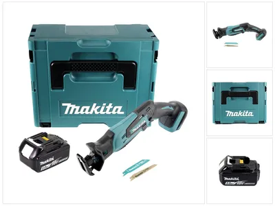 Image de Makita DJR183T1J Scie récipro 18V + 1x Batterie 5,0 Ah + Coffret Makpac - sans chargeur