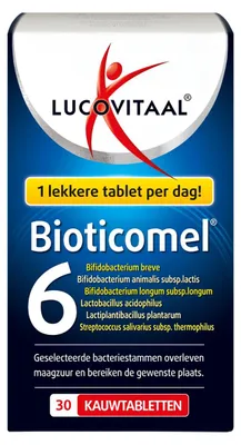Productafbeelding van Lucovitaal BioticoMel 30 kauwtabletten (THT 06-2027)