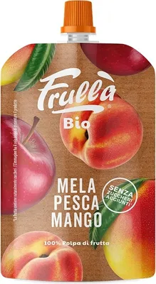 Produktbild von APFEL-MANGO-PFIRSICH-PÜREE OHNE ZUCKERZUSATZ 100 g – FRULLA