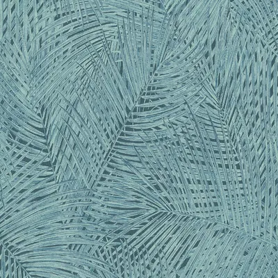 Produktbild von A.S. Création Palmentapete Sumatra tropische Tapete Vliestapete blau grün 10,05 m x 0,53 m