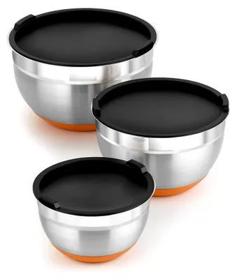 Produktbild von Set aus 3 Edelstahlschüsseln (12|16|20 cm), 0,4 Liter, 18/10