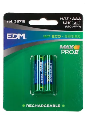 Image de Pile Rechargeable Aaa Edm Longue Durée, économique, Respectueuse De L'environnement - Edm