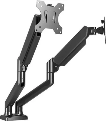 Produktbild von Monitorhalterungen, Doppel-Monitorhalterung, VESA 75/100, 13-32 Zoll, Gasdruck Tischhalterung, hält 2-10 kg, Monitor Halterung,  Neigbar, Drehbar