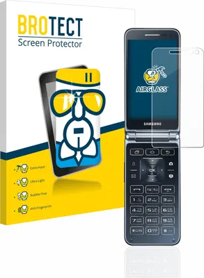 Produktbild von BROTECT Schutzglas für Samsung Galaxy Folder 2 Schutzfolie Panzer Folie Glas Display Schutz klar