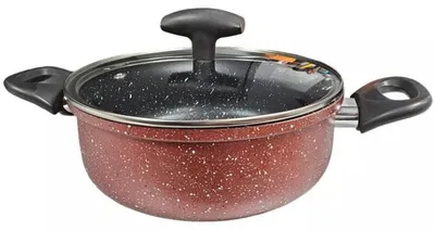 Obrázok produktu pre Hlbok hrniec Rosberg R51318G22D, 22 cm, 2,8 l, mramorov povrch, indukcia, bord melan