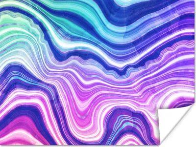 Produktbild von MuchoWow® Poster Neon - Achat - Geode - Edelstein 120x90 cm - Wandbild