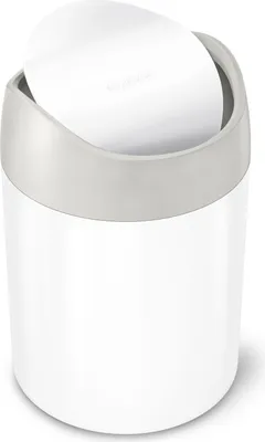 Obrázok produktu pre Mini odpadkový kôš, 1,5 l, biely - Simplehuman