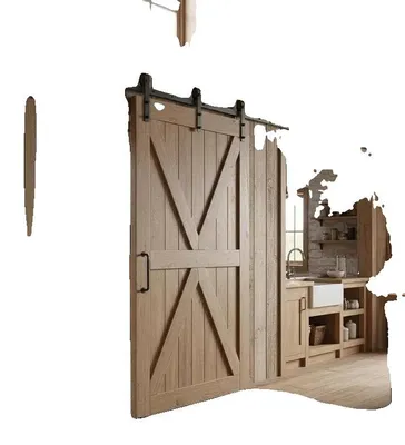 Produktbild von Schiebetürbeschläge, 150 kg Tragfähigkeit, Kohlenstoffstahl, schwarz