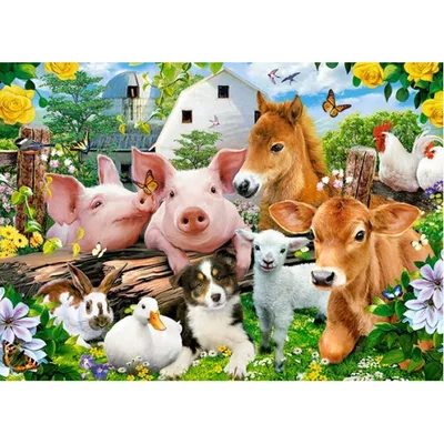Produktbild von CASTORLAND Puzzle Freunde auf dem Bauernhof 60 Teile