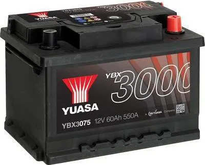 Produktbild von Yuasa Autobatterie SMF YBX3075 12 V 60 Ah T1 Zellanlegung 0 (YBX3075)