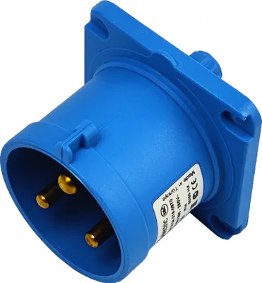 Produktbild von CEE Einbaustecker gerade Camping 3P 32A 230V IP44