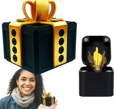 Produktbild von Mittelfinger Geschenkbox, kreative Schreibtischdekoration, originelles Weihnachtsgeschenk, Geschenk- und Geschenkset