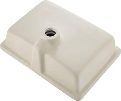 Produktbild von SucceBuy Unterbauwaschbecken aus Keramik 470 x 355 mm, rechteckiges Design mit Überlaufloch, moderne Unterbauspüle für kompakte Räume, weißes Badezimmerwaschbecken