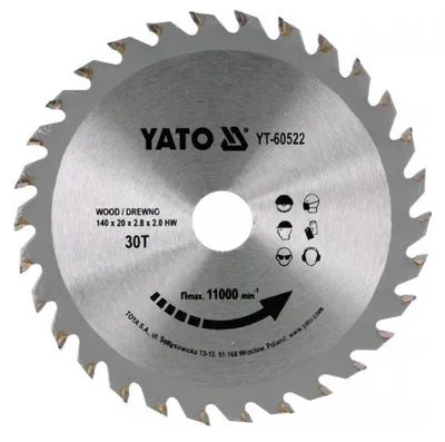 YATO Trennscheibe Widia 216 mm x 30 mm, 48 Zähne YT-60682