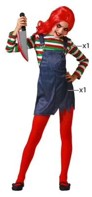 Immagine prodotto di Costume di Halloween Atosa per bambine, blu, 7-9 anni