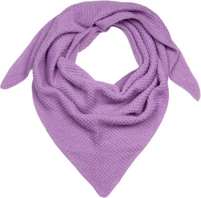 Produktbild von styleBREAKER Damen XXL Strick Dreieck Schal Einfarbig mit Reiskorn Strickmuster, Warmes Herbst Winter Maxi Dreieckstuch 01020048