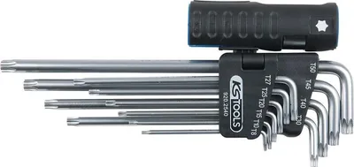Immagine prodotto di KS TOOLS Set di chiavi angolari Torx 3 in 1, 10 pezzi XL ( 920.2540 )