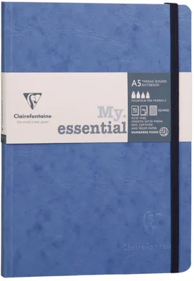 Produktbild von Clairefontaine Notizbuch AgeBag MyEss A5 96Bl lin bl
