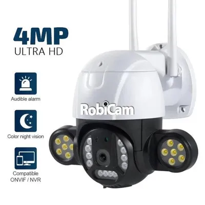 Obrázek produktu pro Venkovní kamera, NEW 496, iCsee, 4 MP, Ultra HD, vodotěsná 360°, barevné noční vidění, obousměrný zvuk, automatické sledování osob