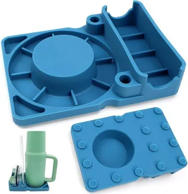 Image de Support en silicone bleu pour gobelets de 30/40 oz