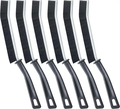 Produktbild von Fugenbürste Hartborsten – Spaltreinigungsbürste & Eckenreinigungsbürste für Bad & Küche, Reinigungsbürste für Fliesenfugen, Haushalt & Schimmel (6)