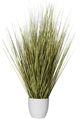 Immagine prodotto di Pianta artificiale Zebragrass, altezza 80 cm, in vaso bianco
