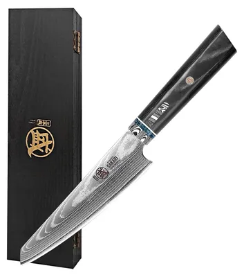 Schälmesser 12 cm, handgeschmiedet, HAP40 Stahl, Micarta-Griff