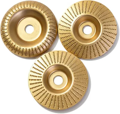 Produktbild von 3 Stück Holzschleifscheiben 100 mm aus Wolframkarbid für Winkelschleifer