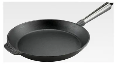 Produktbild von Gusseisen-Bratpfanne 24 cm mit Edelstahlgriff