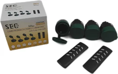 Produktbild von SEC 24 Funksteckdosenset Aussen Schaltbare Funkschalt Set Outdoor 3680W Spritzwassergeschützt Hausgerate Außenbereich