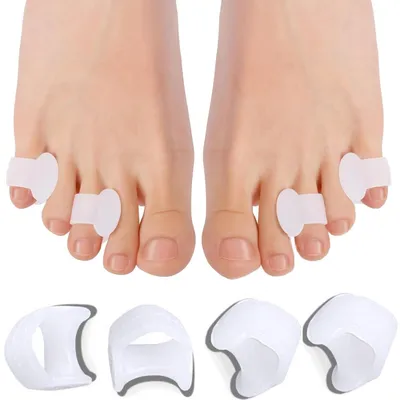 Produktbild von Toe Spreader Gel, kleine Bunion Korrektur, Pack von 4, verhindert Blasen und Reibung, für den täglichen