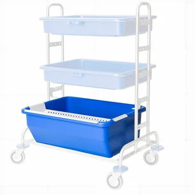 Produktbild von VERMOP Desinf.Wanne 45 L, blau, 65x49x24 cm | 1 Stück