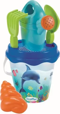 Produktbild von Ecoiffier Eimergarnitur Delfin mit Gießkanne, 17 cm