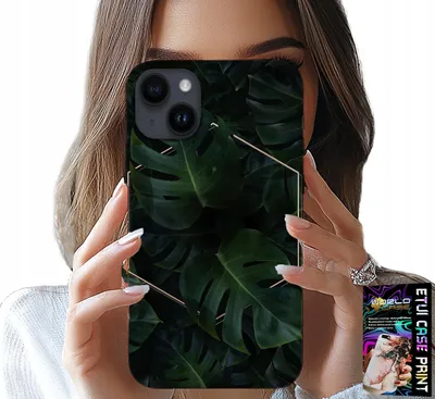 Image de Étui Pour Iphone 15 Plus - Feuilles Élégantes Motifs À La Mode Sur L'étui