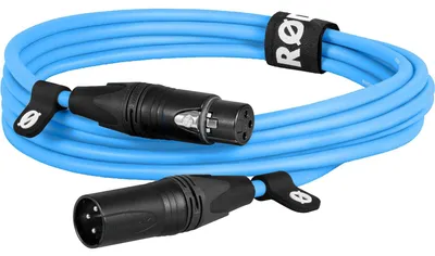 Obrázek produktu pro RØDE XLR3M-B, XLR, Samec, XLR, Samice, 3 m, Modrá