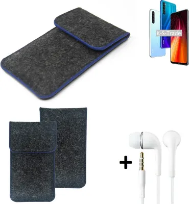 Produktbild von K-S-Trade Handy Schutz Hülle kompatibel mit Xiaomi Redmi Note 8 2021 Schutzhülle Handyhülle Filztasche Pouch Tasche Case Sleeve Filzhülle