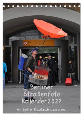 Produktbild von Berliner Straßenfoto Kalender 2027 (Tischkalender 2027 DIN A5 hoch), CALVENDO Monatskalender