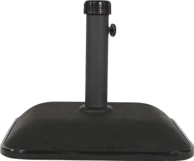 Image de Pied de Parasol Béton Carré - 45x45cm - 25kg - Noir