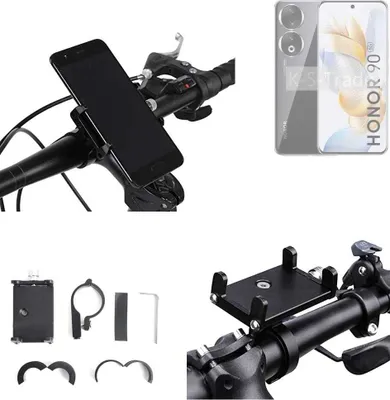 Produktbild von K-S-Trade Handyhalterung für das Fahrrad kompatibel mit Honor 90 Halter Lenkstange Fahrradhalterung Motorrad Bike Mount Befestigung Smartphone Handy