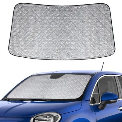 Productafbeelding van Voorruitbescherming met zonbescherming voor FIAT 500X (2015-2026) | Opvouwbare windschermbescherming met UV-bescherming