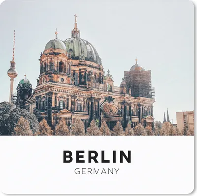 Produktbild von MuchoWow® Mauspad Mousepad Deutschland - Berlin - Domtoren 20x20 cm - Mousepads - Maus Mat - Pad - Mausunterlage - Desk Mat - Bureauartikeln