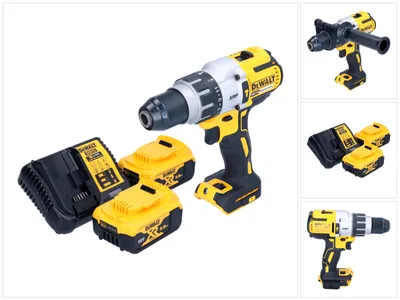 Obrázek produktu pro Akumulátorová příklepová vrtačka DeWalt DCD 996 P2 18 V 95 Nm bez kartáčů + 2x akumulátor 5,0 Ah + nabíječka